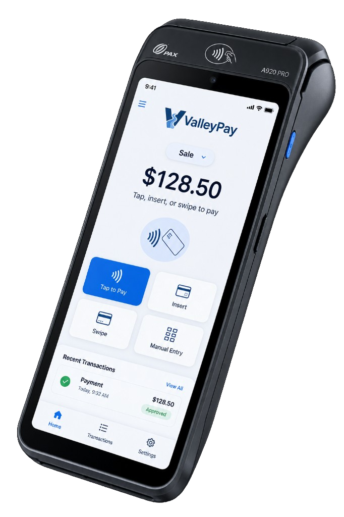 ValleyPay card reader terminal