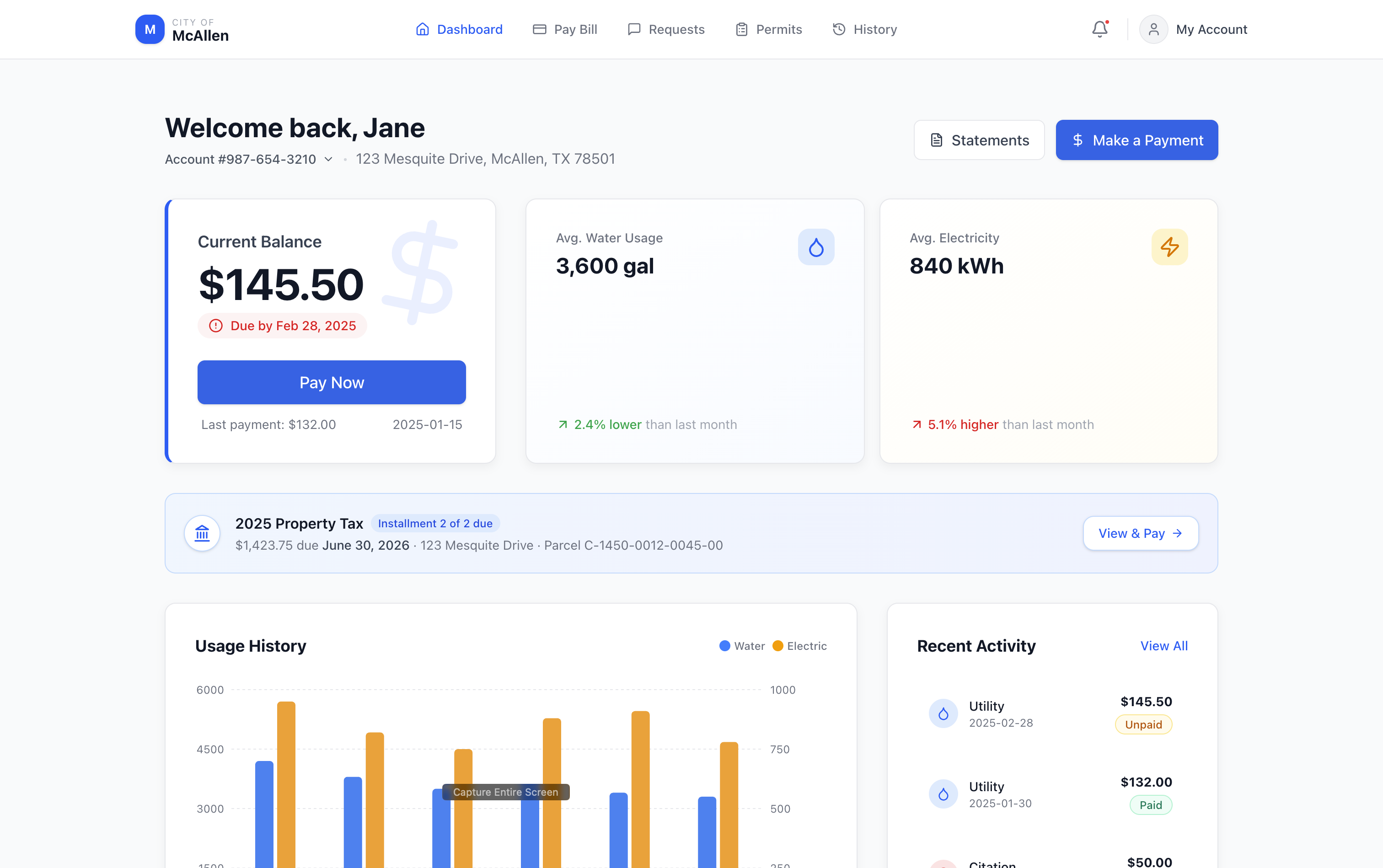 Resident Dashboard